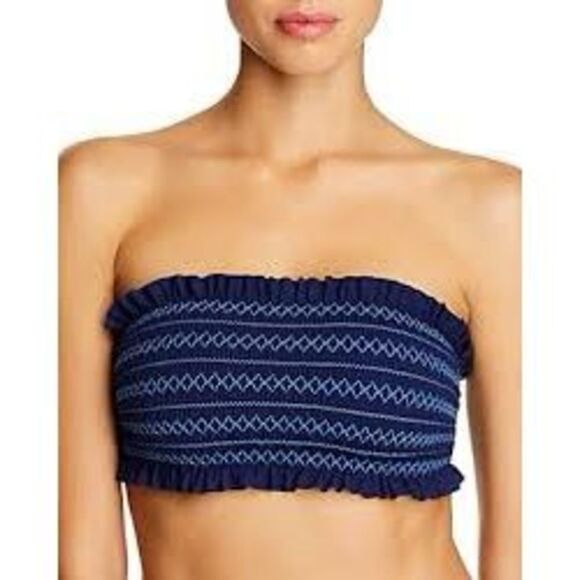 New. Tory Burch black smocked bikini set. Normally $236  XS - Picture 8 of 12